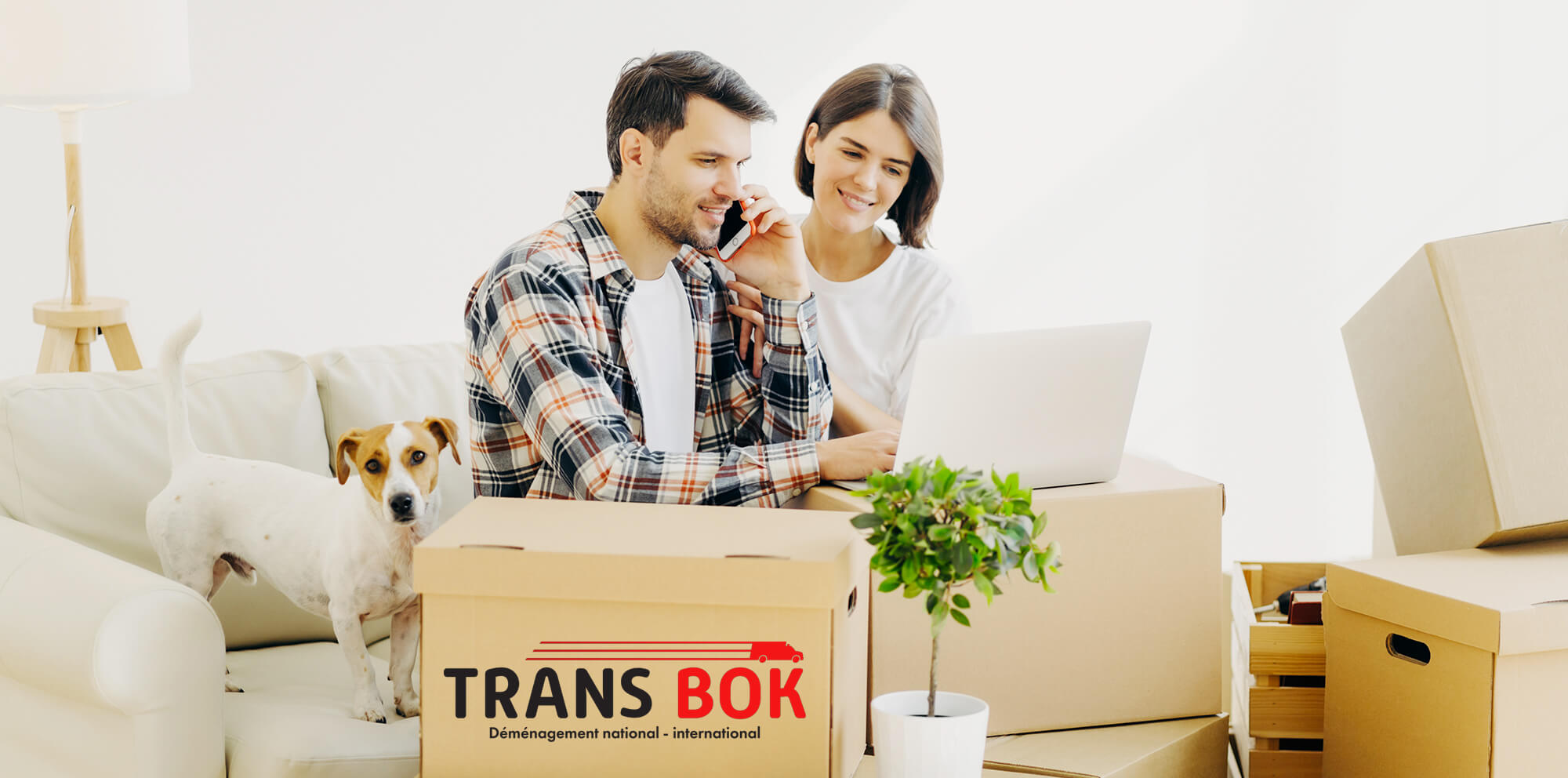 Équipe TRANS BOK lors d’un déménagement en PACA