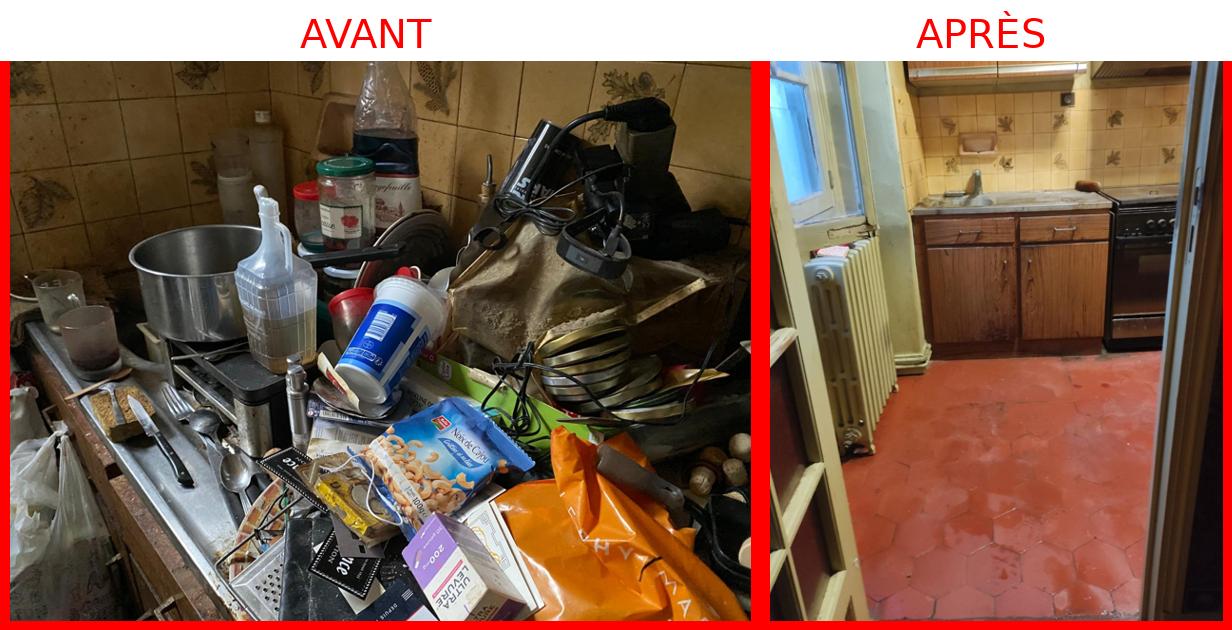 Avant / après une intervention syndrome de Diogène par TRANS BOK